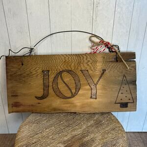 Christmas Holiday Art Wood Art Boho Home Decor NEW Gift Idea Artist Made Gift